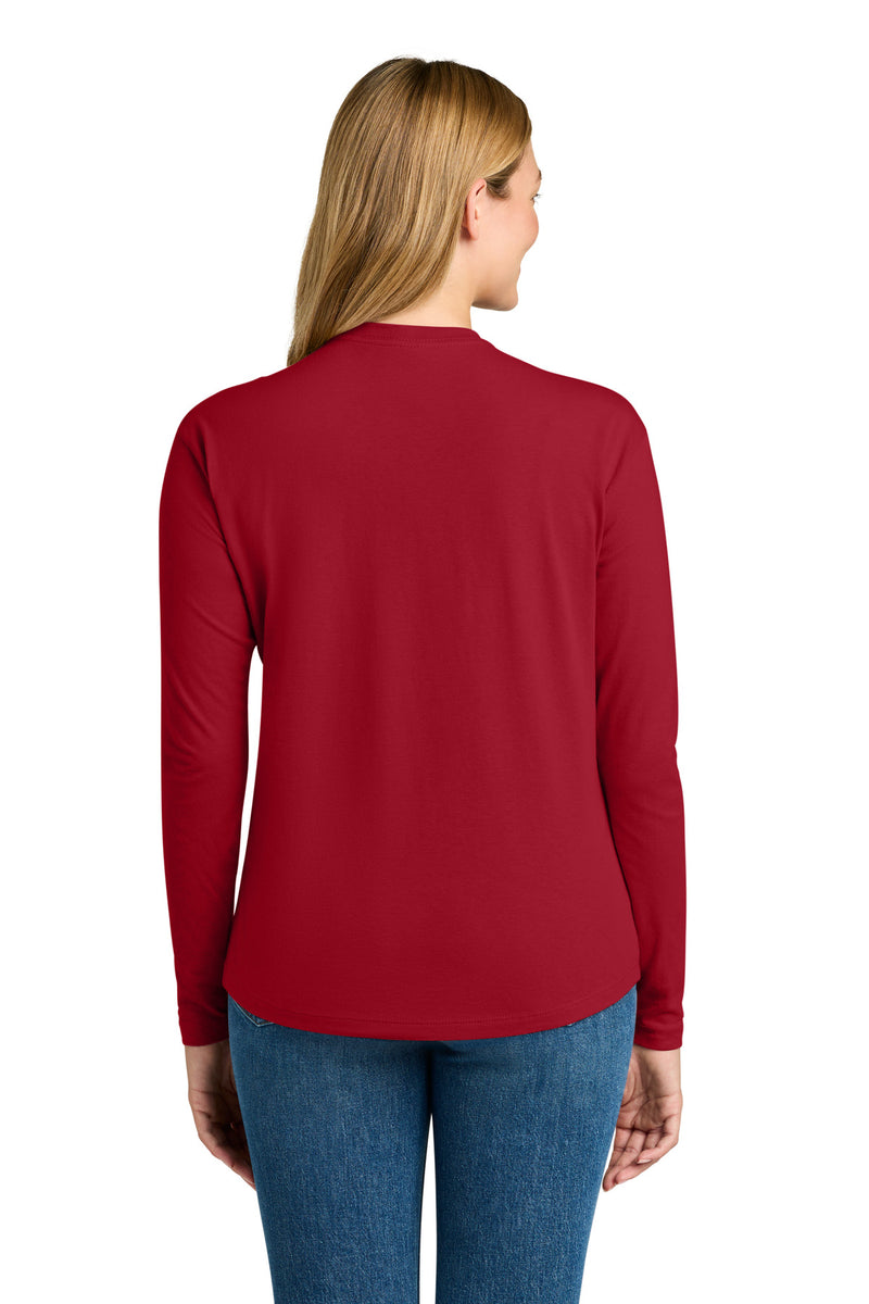 Next Level Apparel Women's Cotton Relaxed Long Sleeve Tee - Red