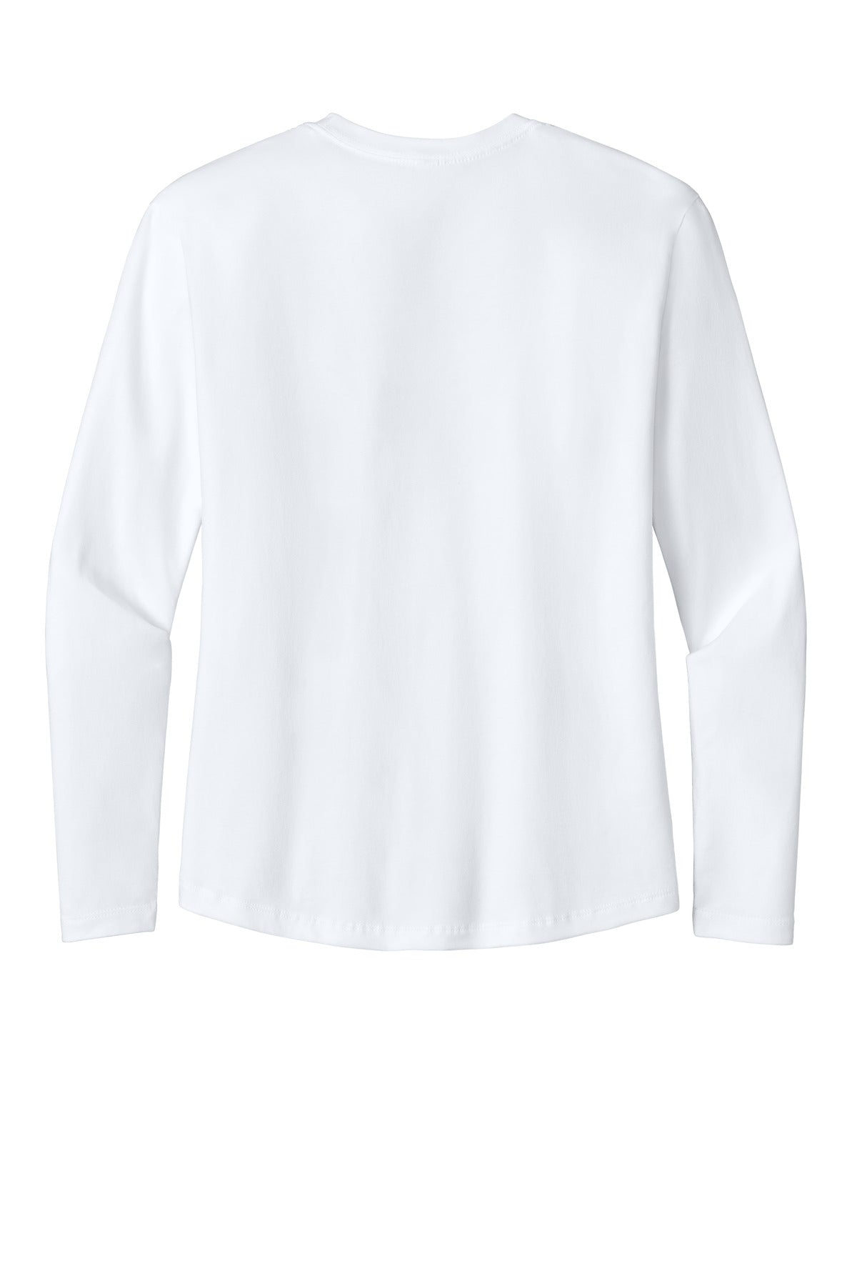 Next Level Apparel Women's Cotton Relaxed Long Sleeve Tee - White