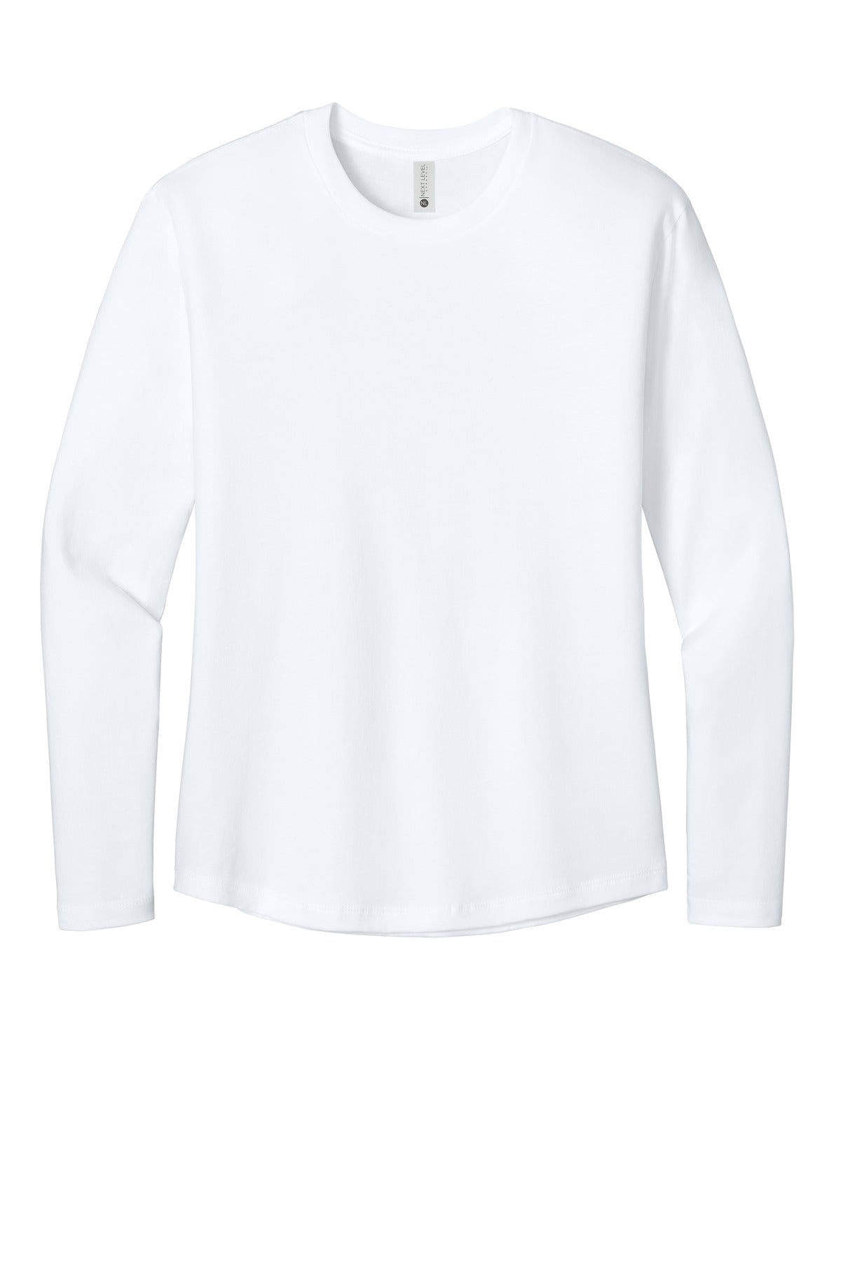 Next Level Apparel Women's Cotton Relaxed Long Sleeve Tee - White