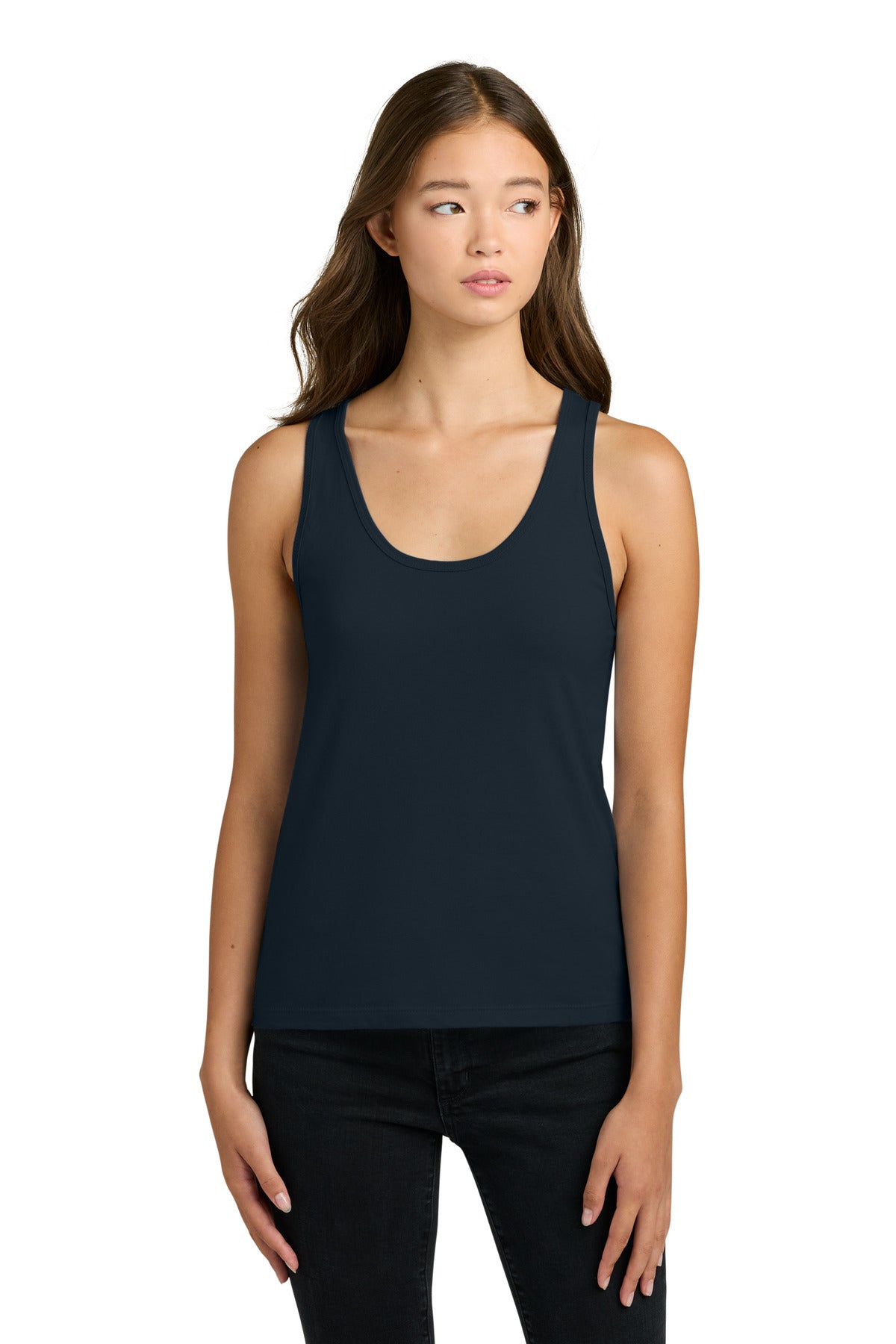 Next Level Apparel Women's Cotton Tank - Midnight Navy