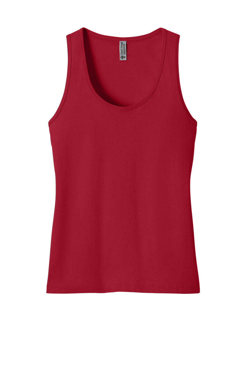 Next Level Apparel Women's Cotton Tank - Red