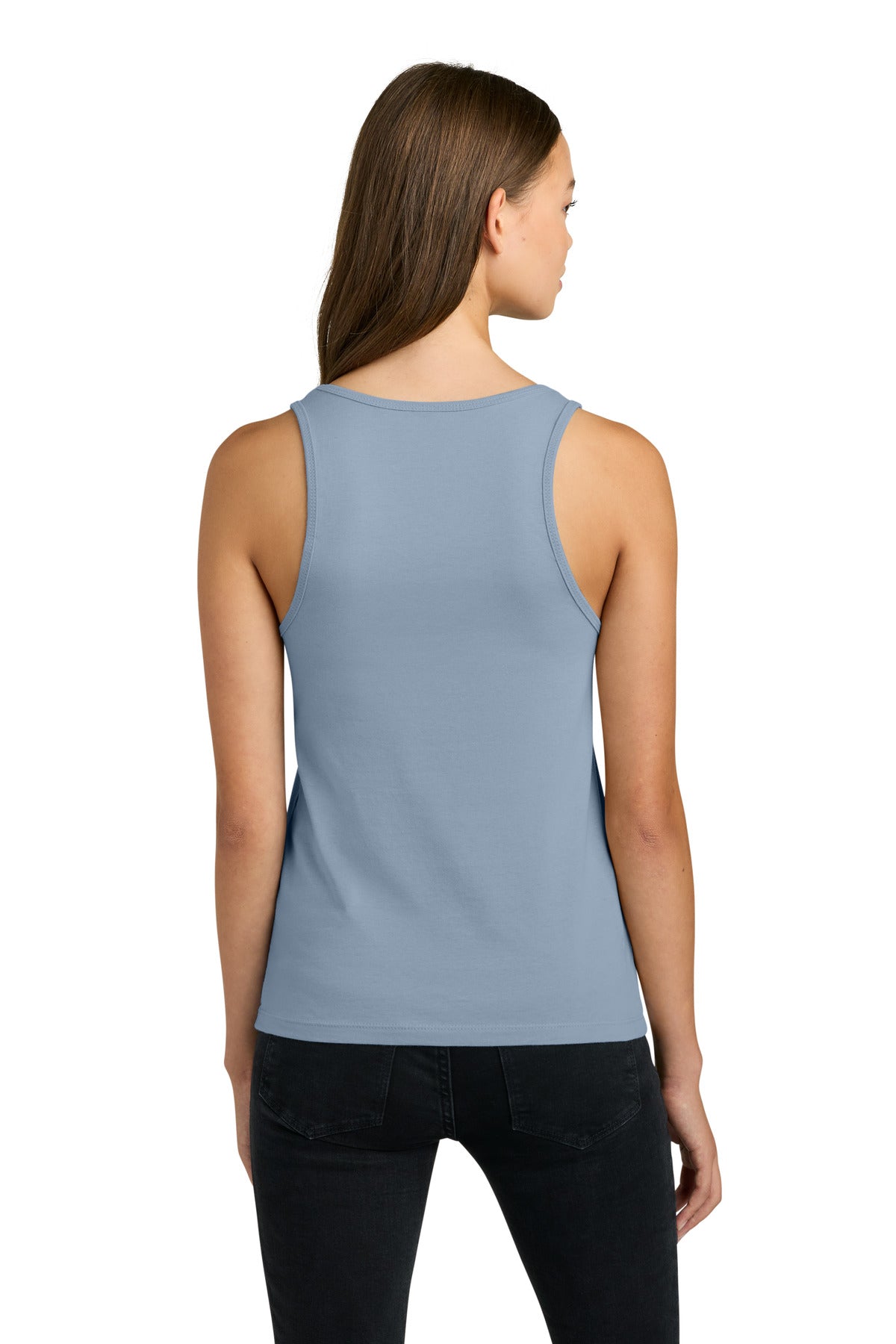 Next Level Apparel Women's Cotton Tank - Stonewash Denim