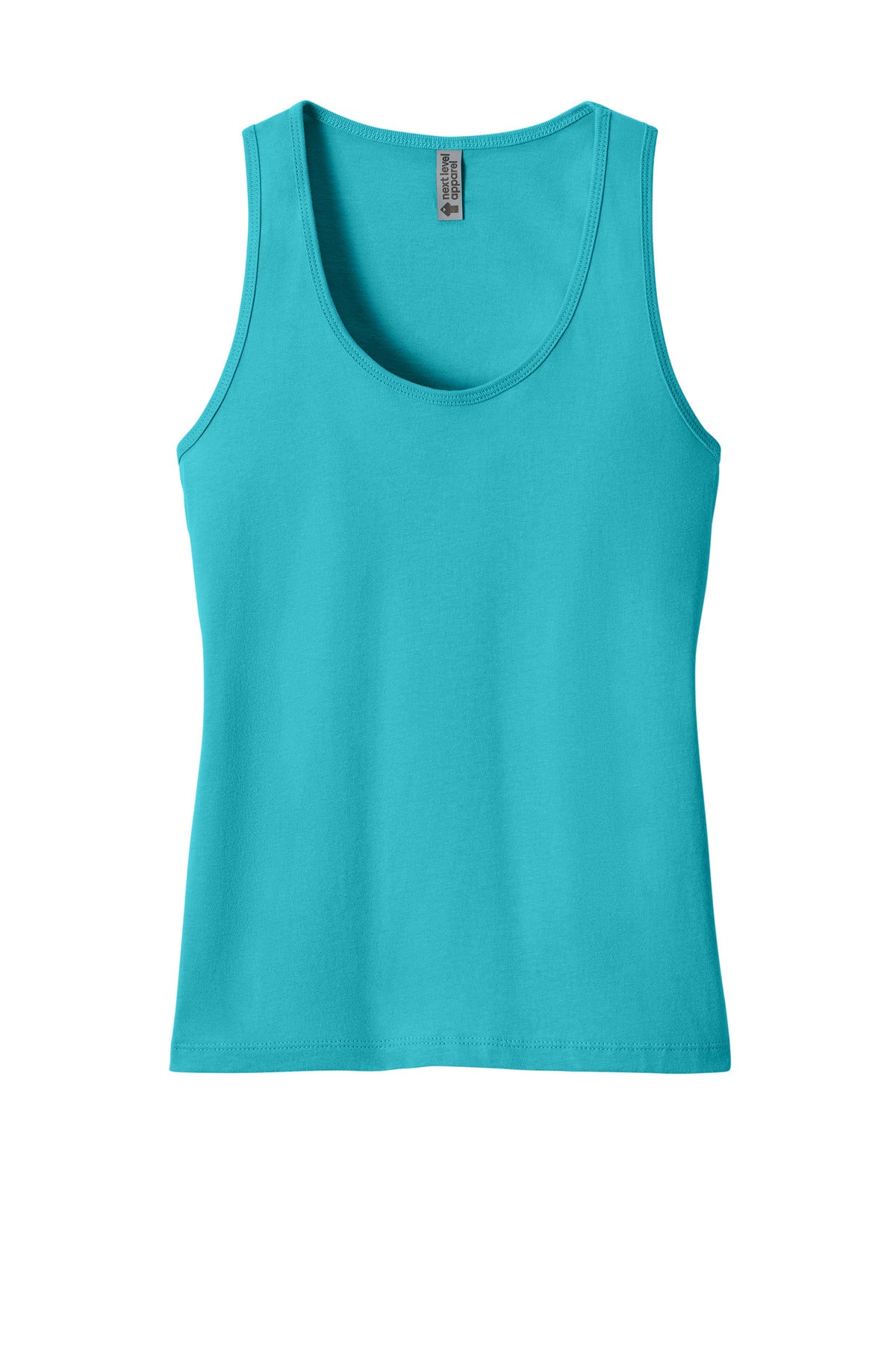 Next Level Apparel Women's Cotton Tank - Tahiti Blue
