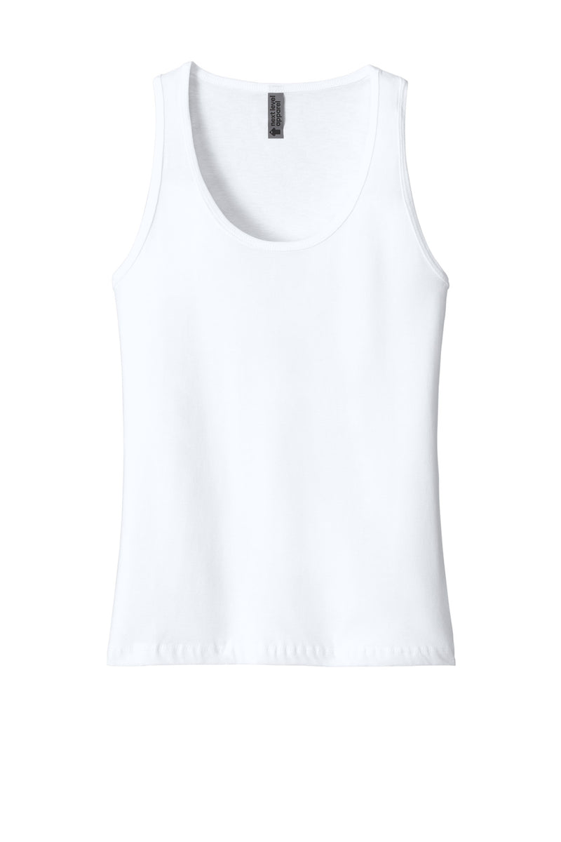 Next Level Apparel Women's Cotton Tank - White