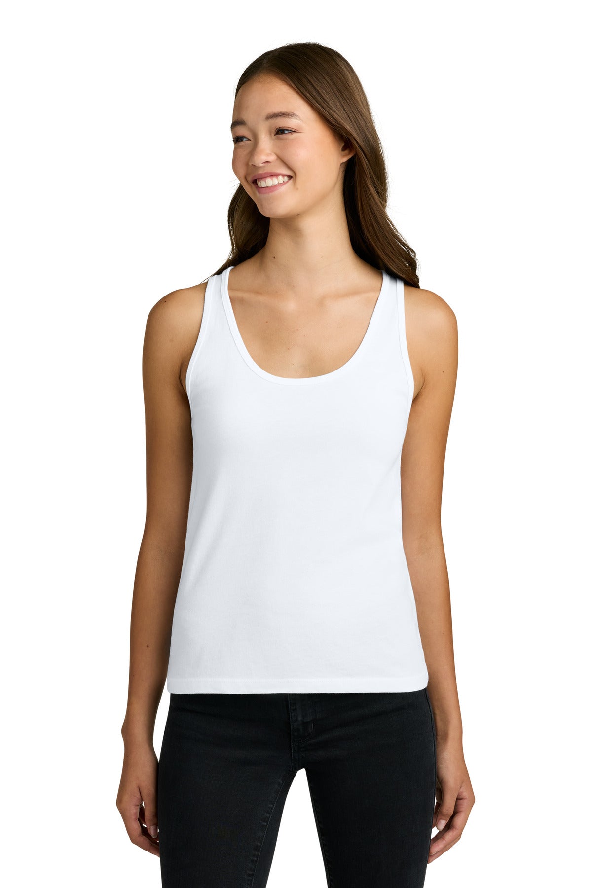 Next Level Apparel Women's Cotton Tank - White