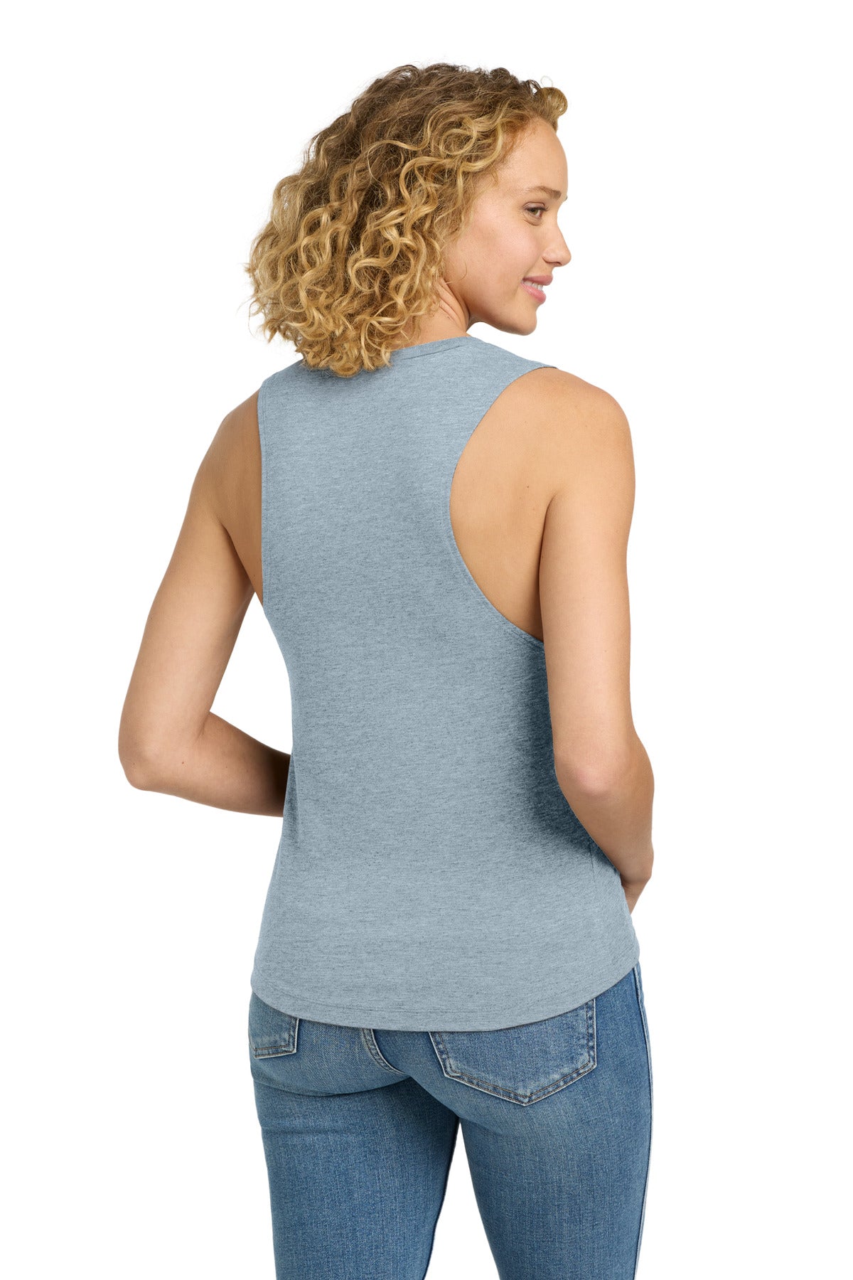 Next Level Apparel  Women's Festival Muscle Tank - Stonewash Denim