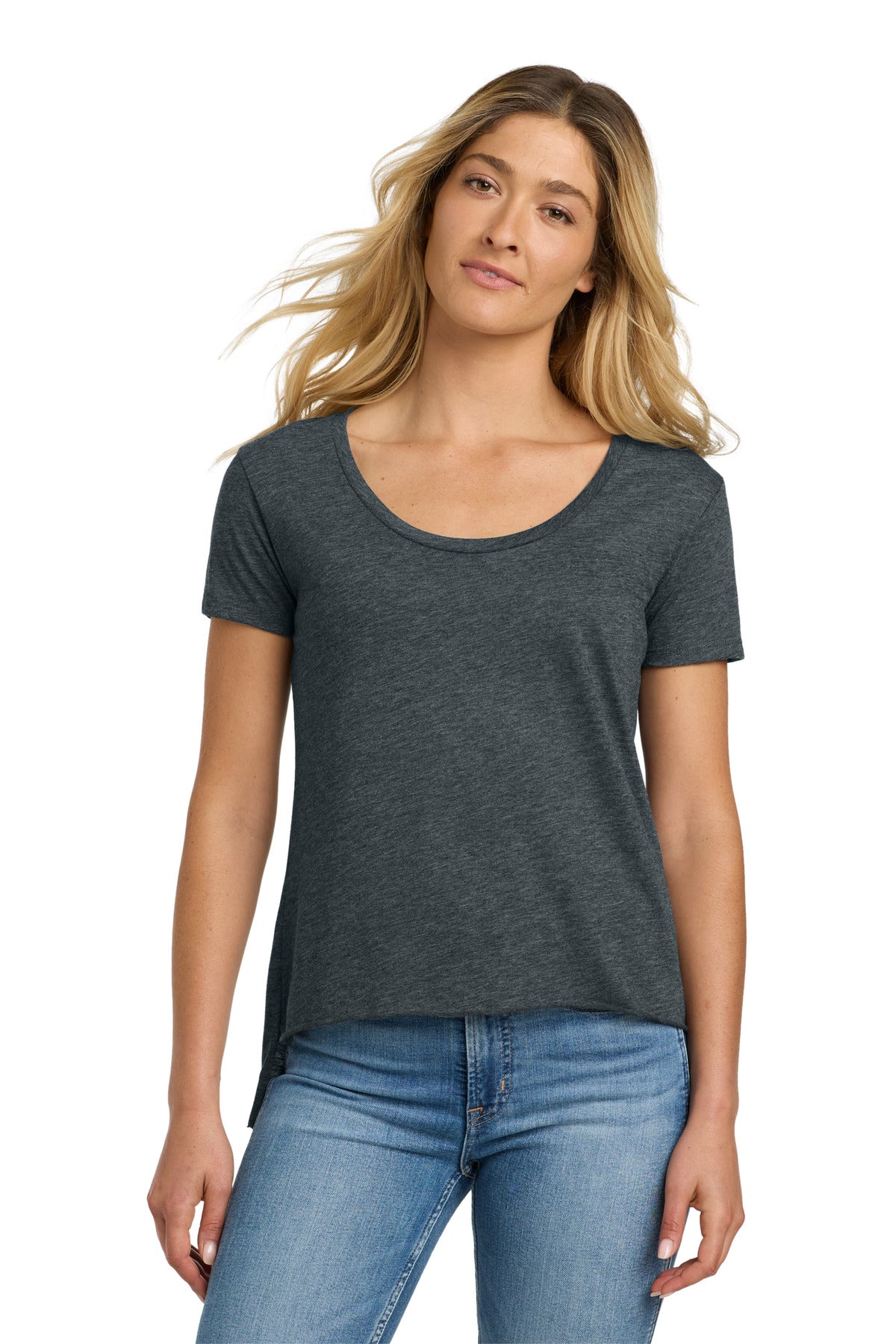 Next Level Apparel  Women's Festival Scoop Neck Tee - Antique Denim