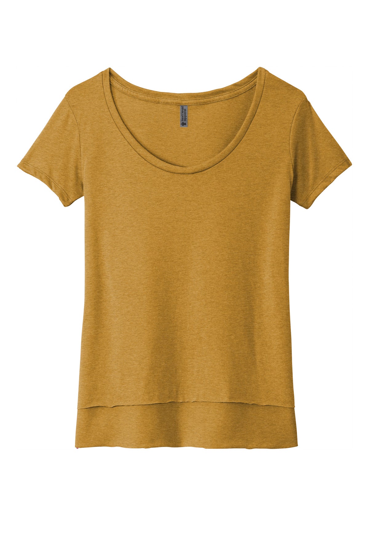 Next Level Apparel  Women's Festival Scoop Neck Tee - Antique Gold