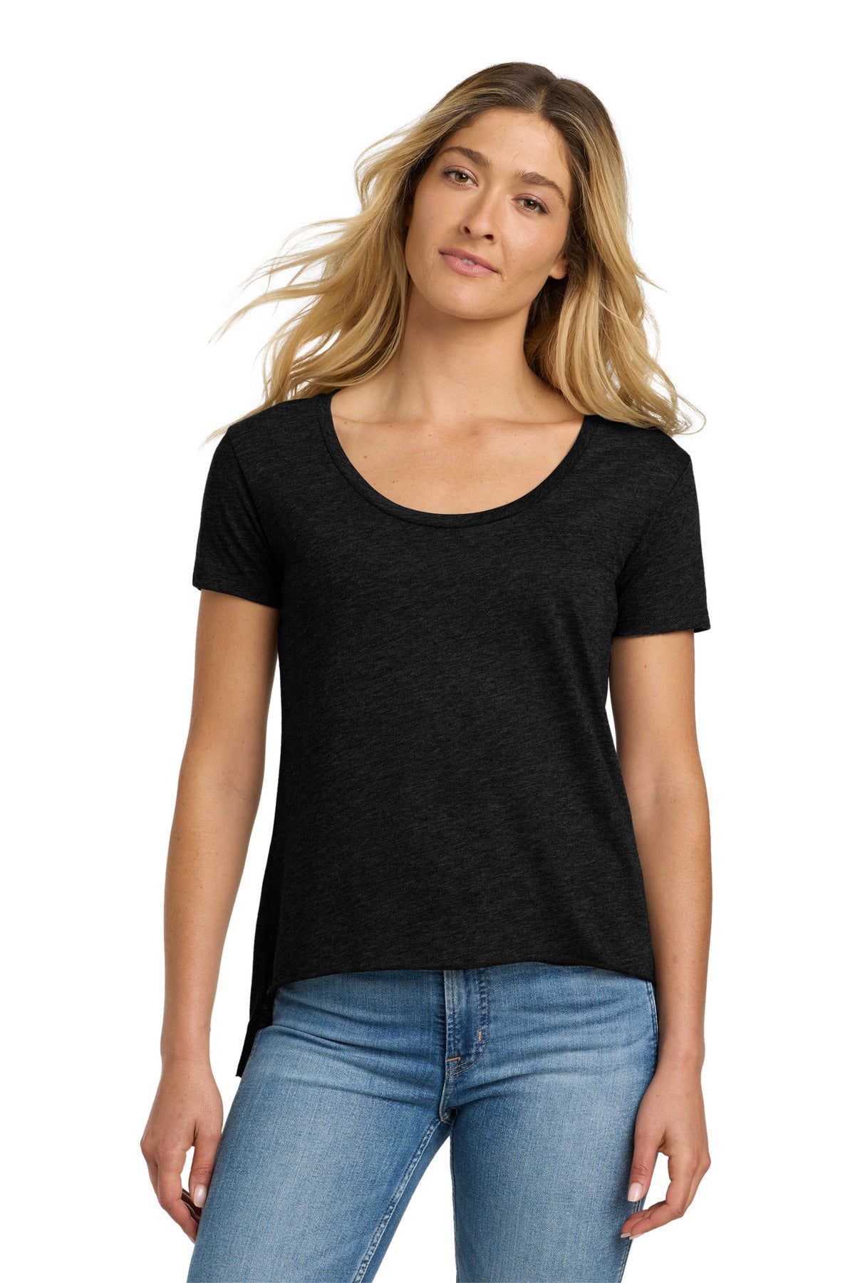 Next Level Apparel  Women's Festival Scoop Neck Tee - Black