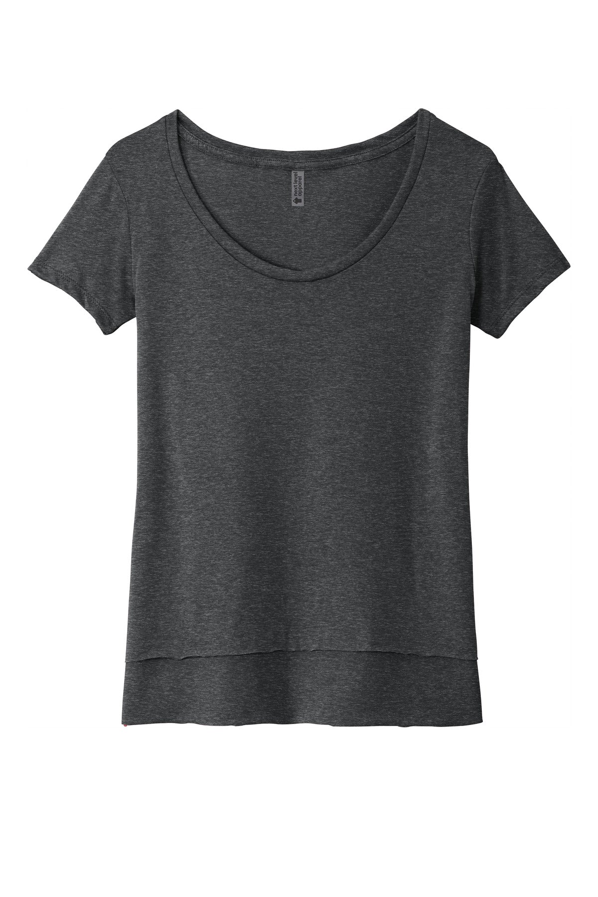 Next Level Apparel  Women's Festival Scoop Neck Tee - Charcoal
