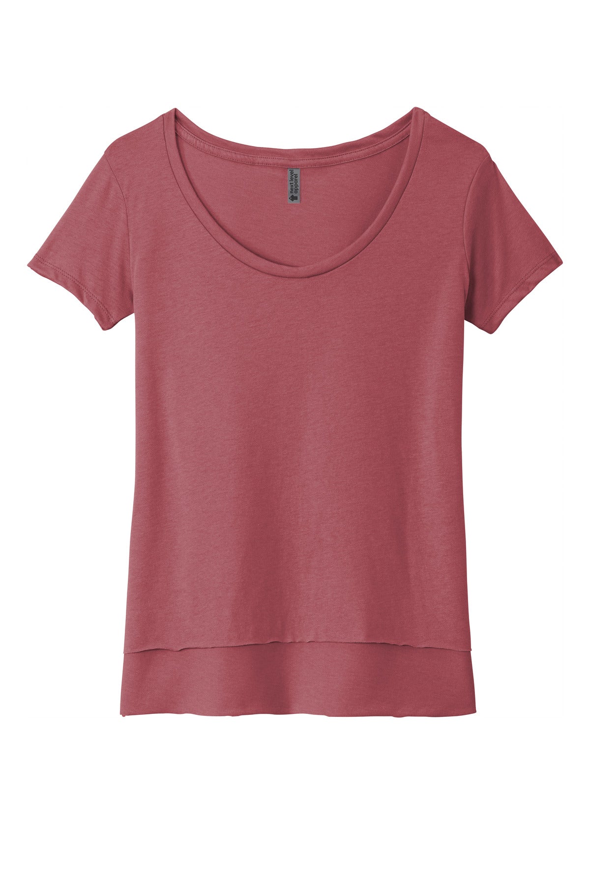 Next Level Apparel  Women's Festival Scoop Neck Tee - Smoked Paprika