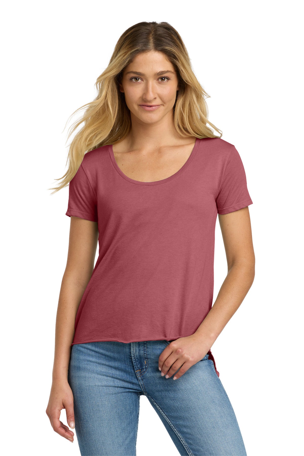 Next Level Apparel  Women's Festival Scoop Neck Tee - Smoked Paprika