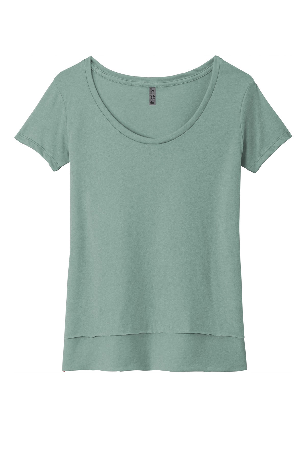 Next Level Apparel  Women's Festival Scoop Neck Tee - Stonewash Green