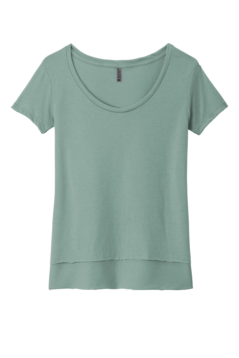 Next Level Apparel  Women's Festival Scoop Neck Tee - Stonewash Green