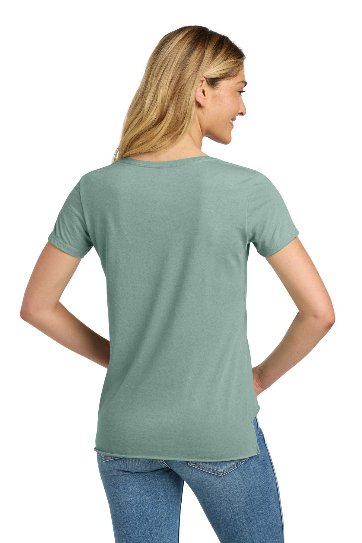 Next Level Apparel  Women's Festival Scoop Neck Tee - Stonewash Green