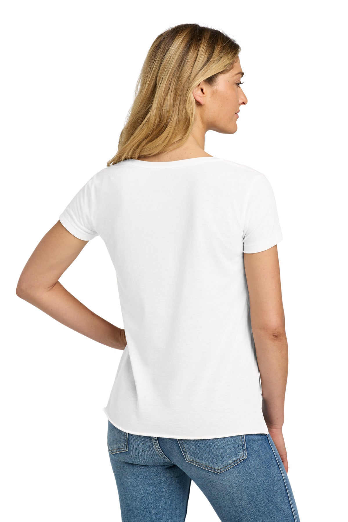 Next Level Apparel  Women's Festival Scoop Neck Tee - White