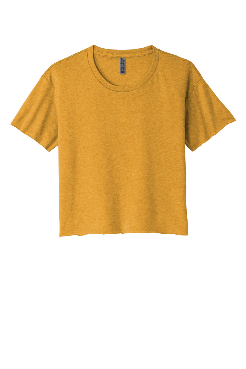 Next Level Apparel  Women's Festival Cali Crop Tee - Antique Gold