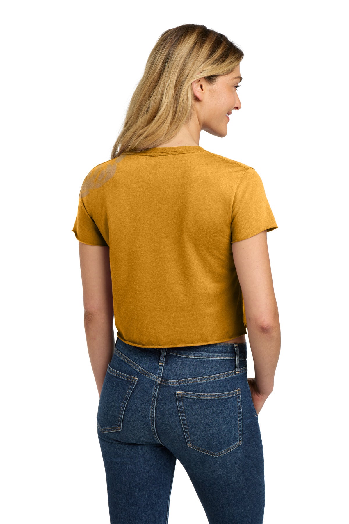 Next Level Apparel  Women's Festival Cali Crop Tee - Antique Gold
