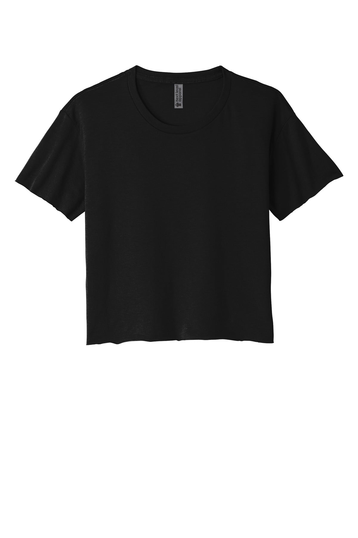 Next Level Apparel  Women's Festival Cali Crop Tee - Black