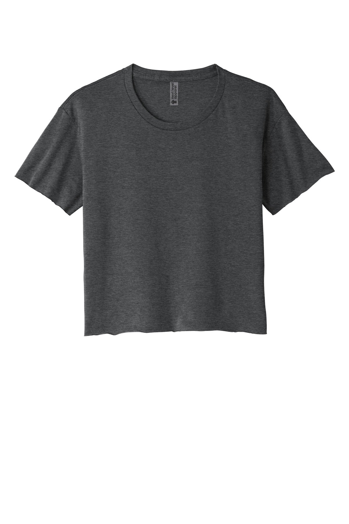 Next Level Apparel  Women's Festival Cali Crop Tee - Charcoal