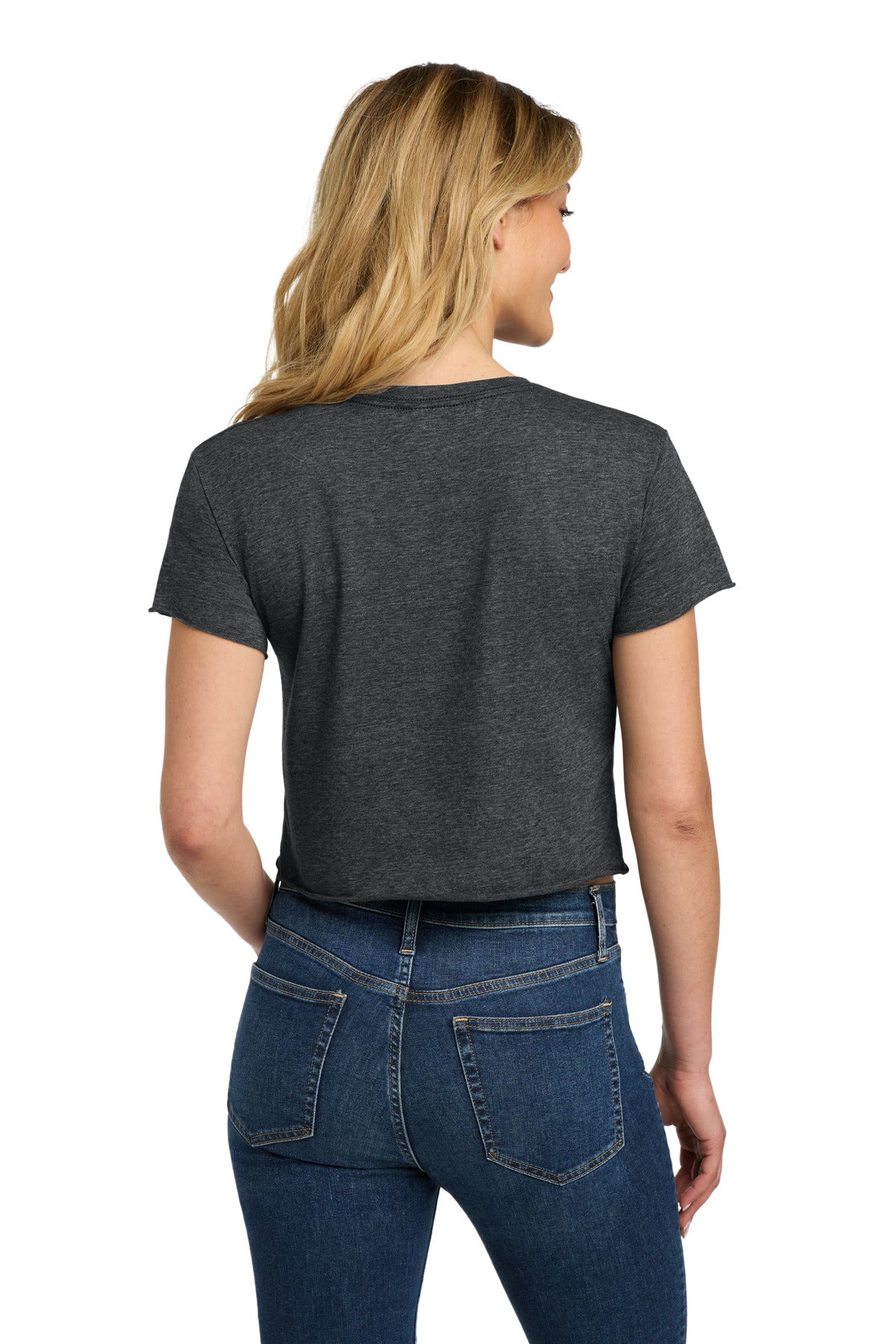 Next Level Apparel  Women's Festival Cali Crop Tee - Charcoal