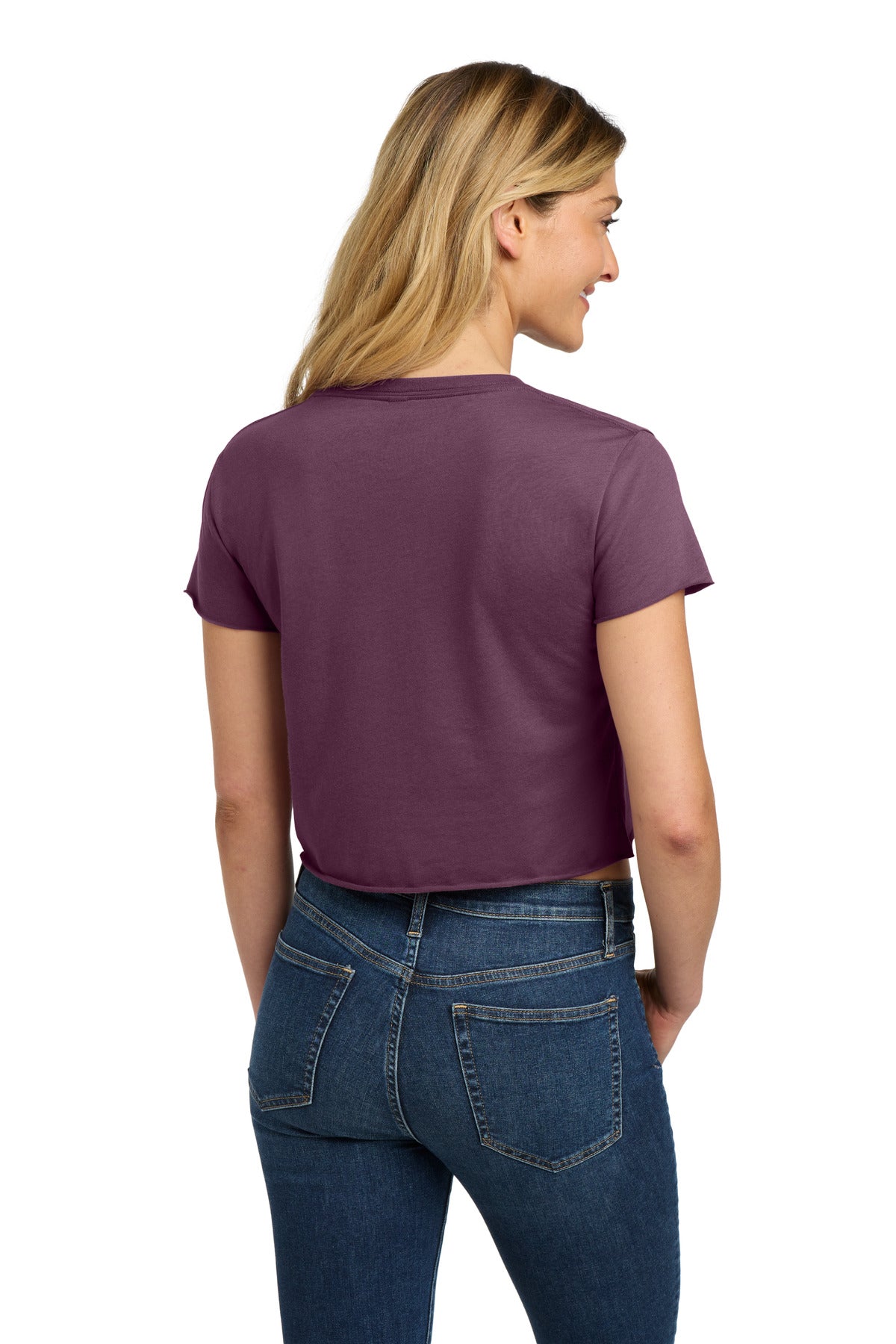 Next Level Apparel  Women's Festival Cali Crop Tee - Shiraz