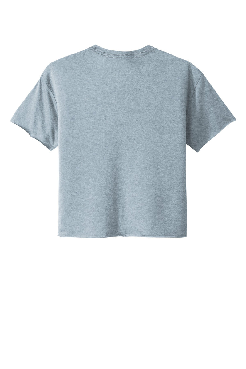 Next Level Apparel  Women's Festival Cali Crop Tee - Stonewash Denim