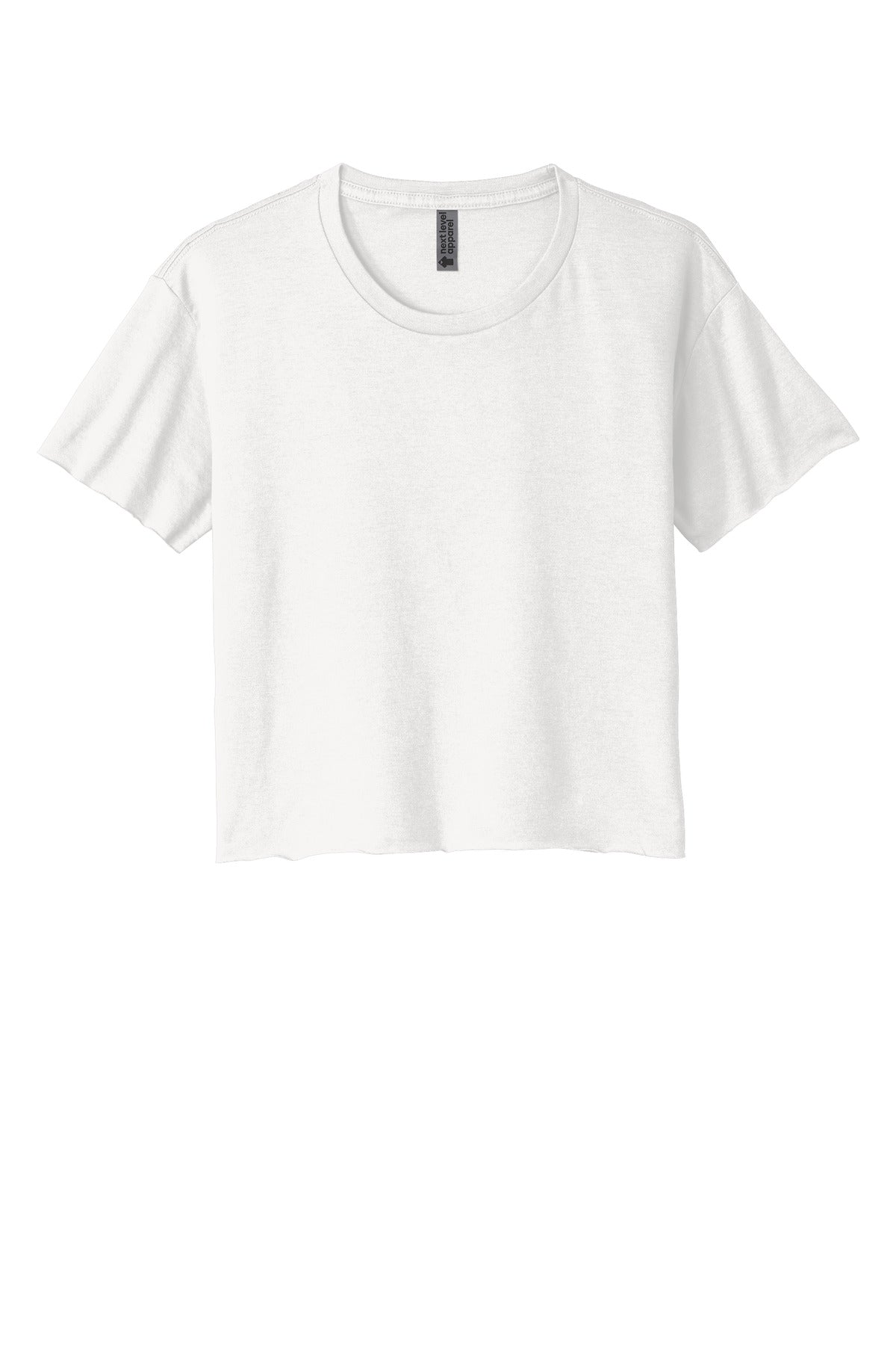 Next Level Apparel  Women's Festival Cali Crop Tee - White