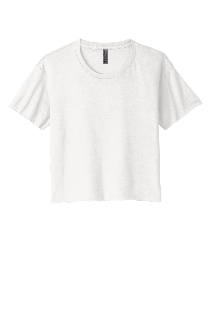 Next Level Apparel  Women's Festival Cali Crop Tee - White