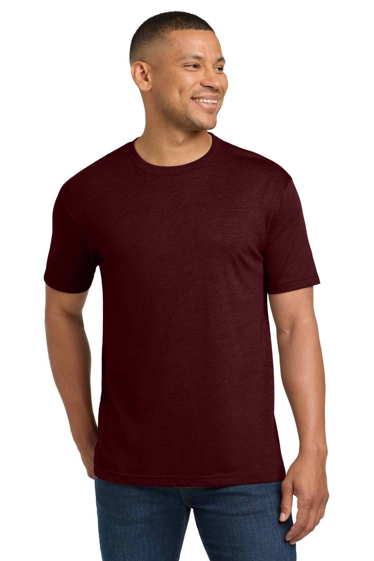 Next Level Apparel  Adult Tri-Blend Tee - Cardinal Black