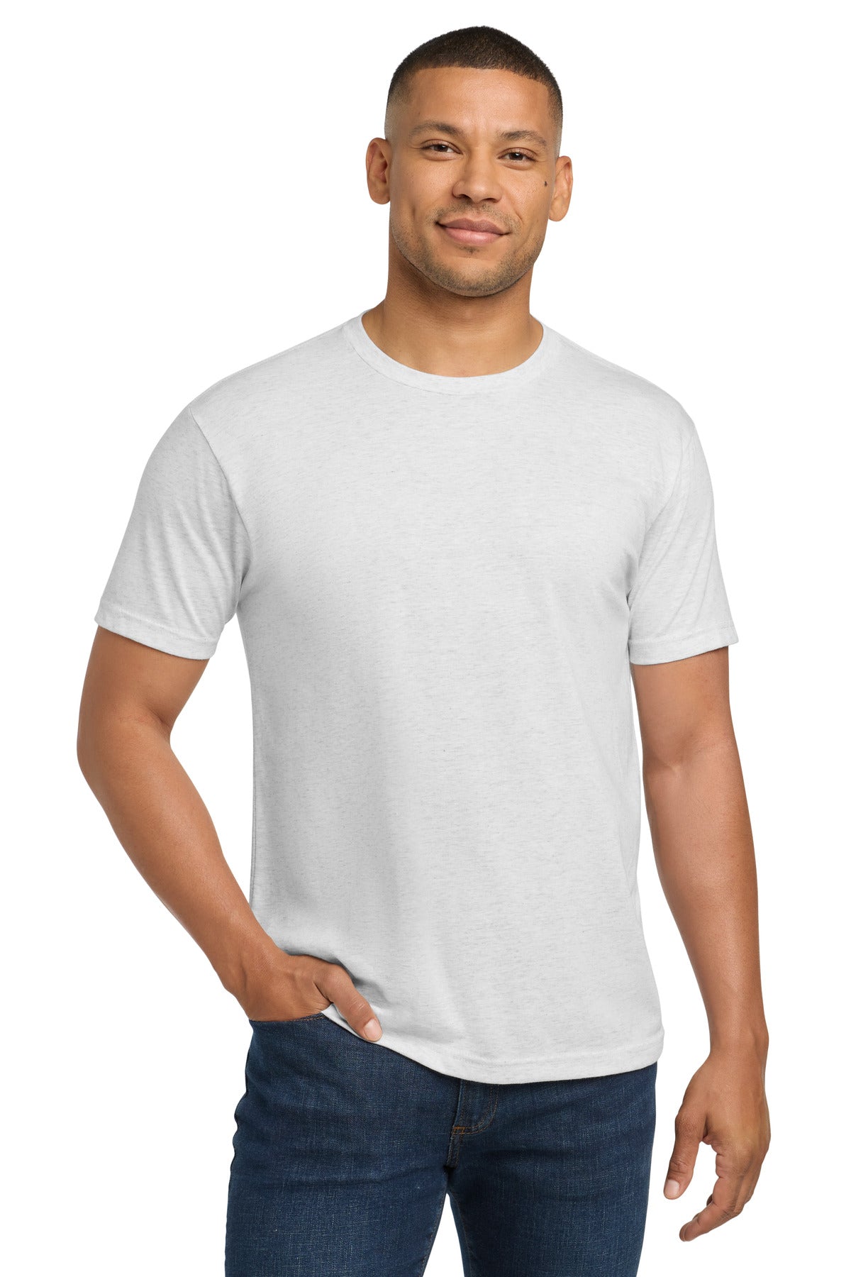 Next Level Apparel  Adult Tri-Blend Tee - Heather White
