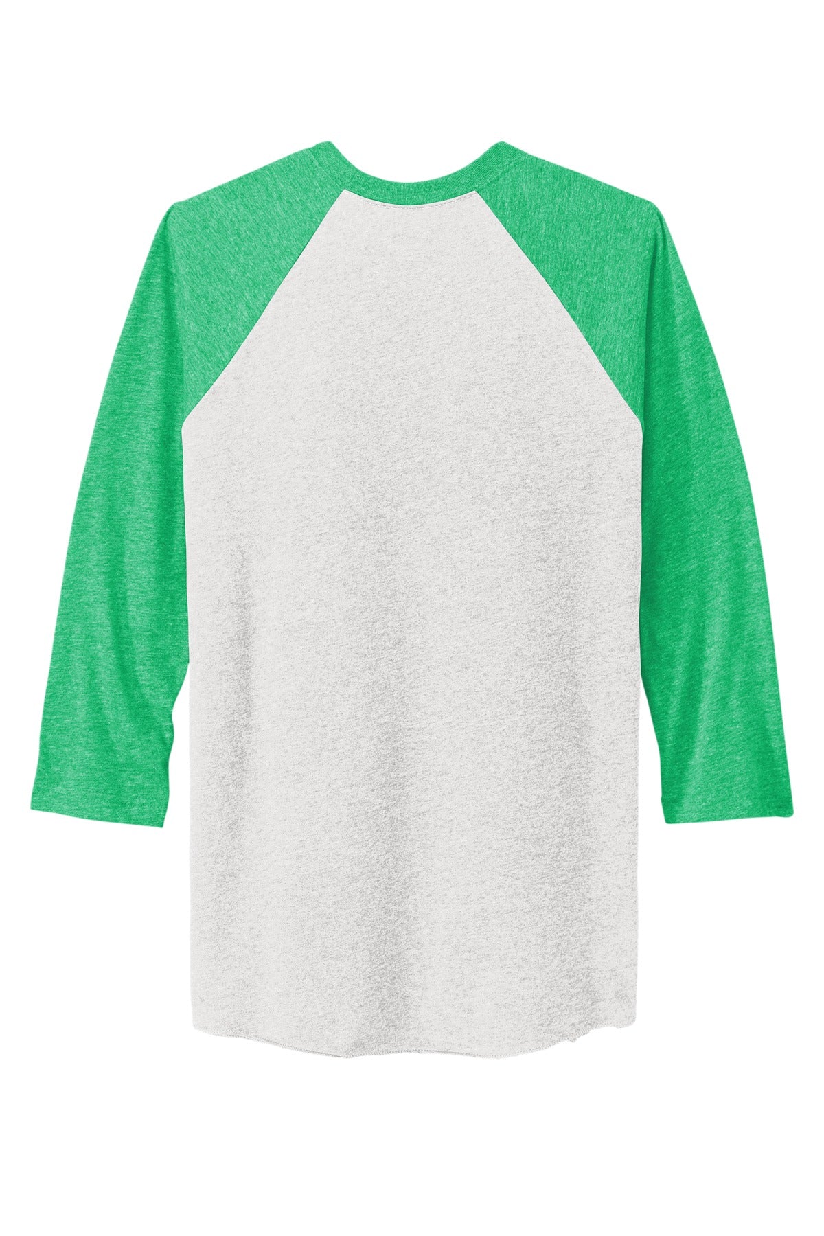 Next Level Apparel   Adult Tri-Blend 3/4-Sleeve Raglan Tee - Envy/ Hthr White