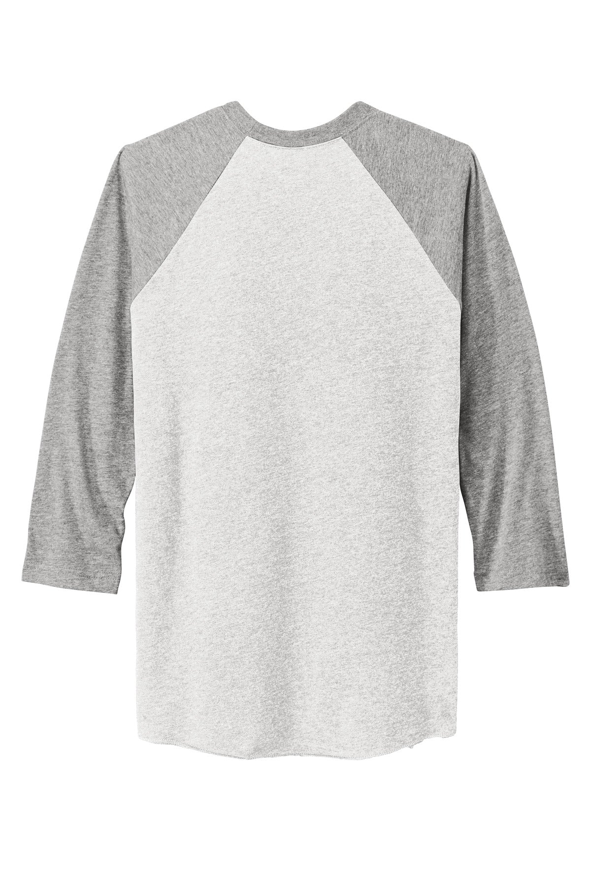 Next Level Apparel   Adult Tri-Blend 3/4-Sleeve Raglan Tee - Prem Hthr/ Hthr White