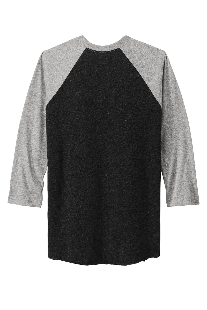 Next Level Apparel   Adult Tri-Blend 3/4-Sleeve Raglan Tee - Prem Hthr/ VTG Black