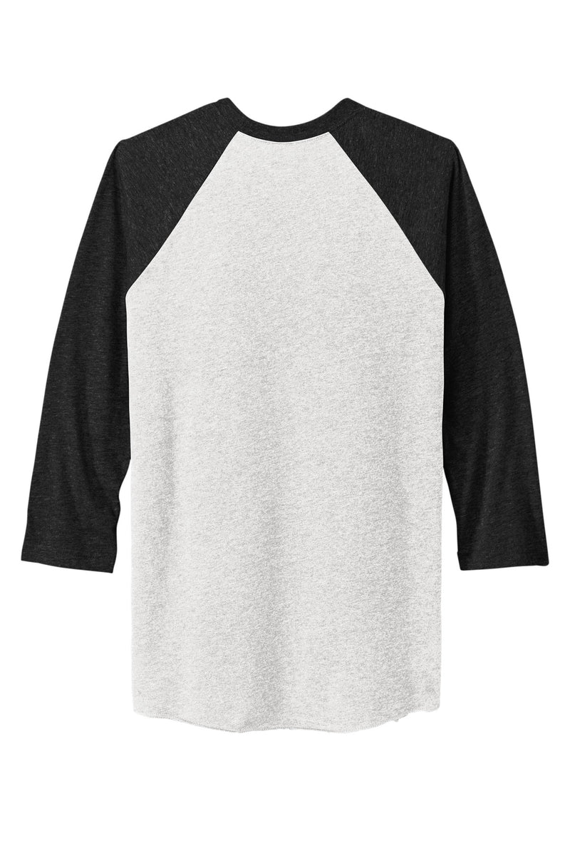 Next Level Apparel   Adult Tri-Blend 3/4-Sleeve Raglan Tee - VTG Black/ Hthr White