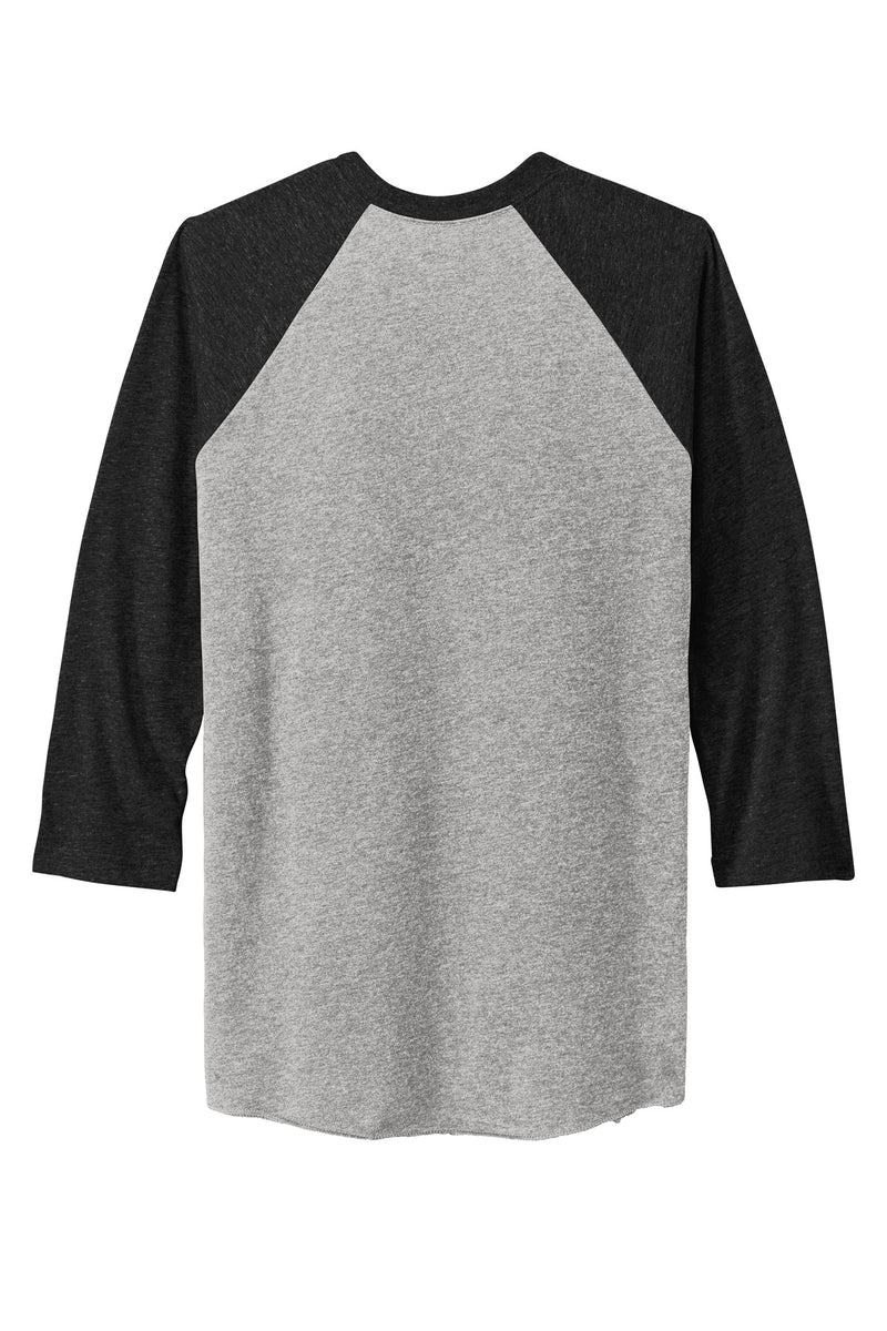 Next Level Apparel   Adult Tri-Blend 3/4-Sleeve Raglan Tee - VTG Black/ Prem Hthr