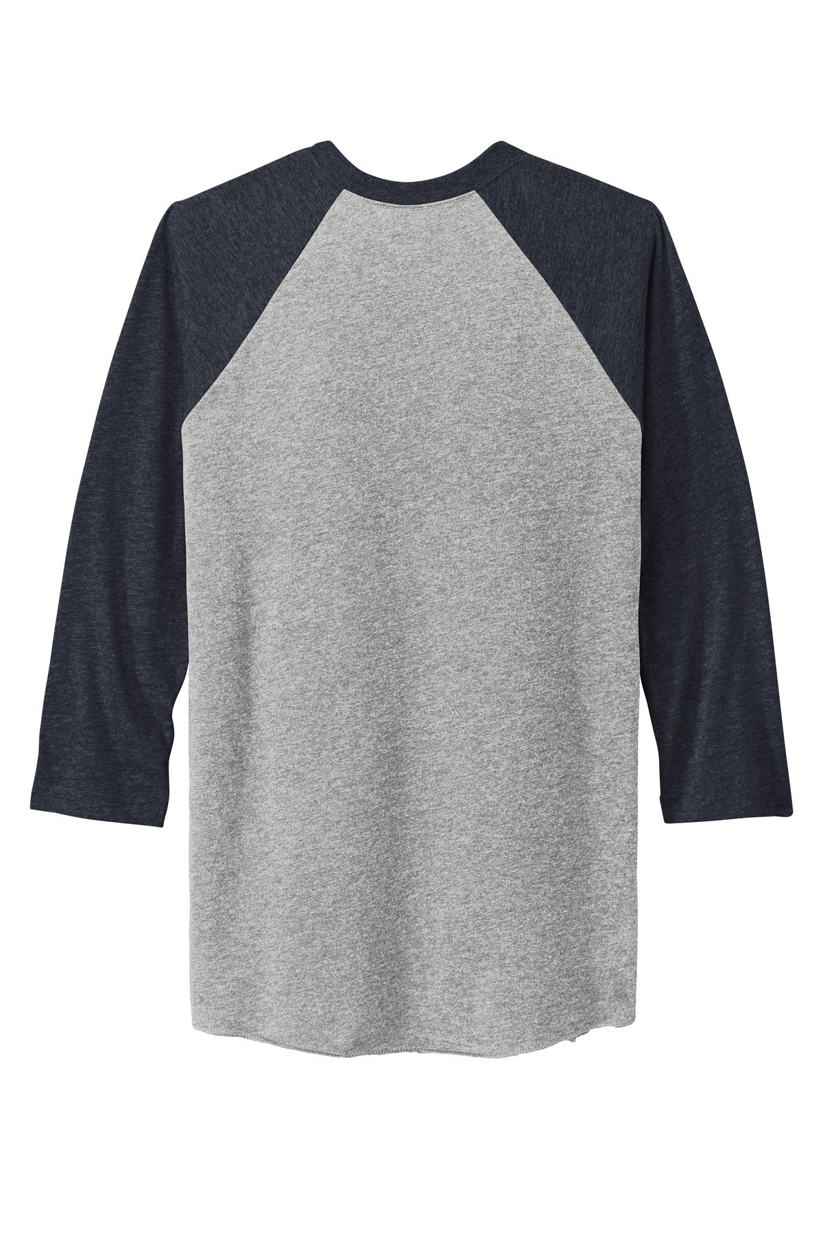 Next Level Apparel   Adult Tri-Blend 3/4-Sleeve Raglan Tee - VTG Navy/ Prem Hthr