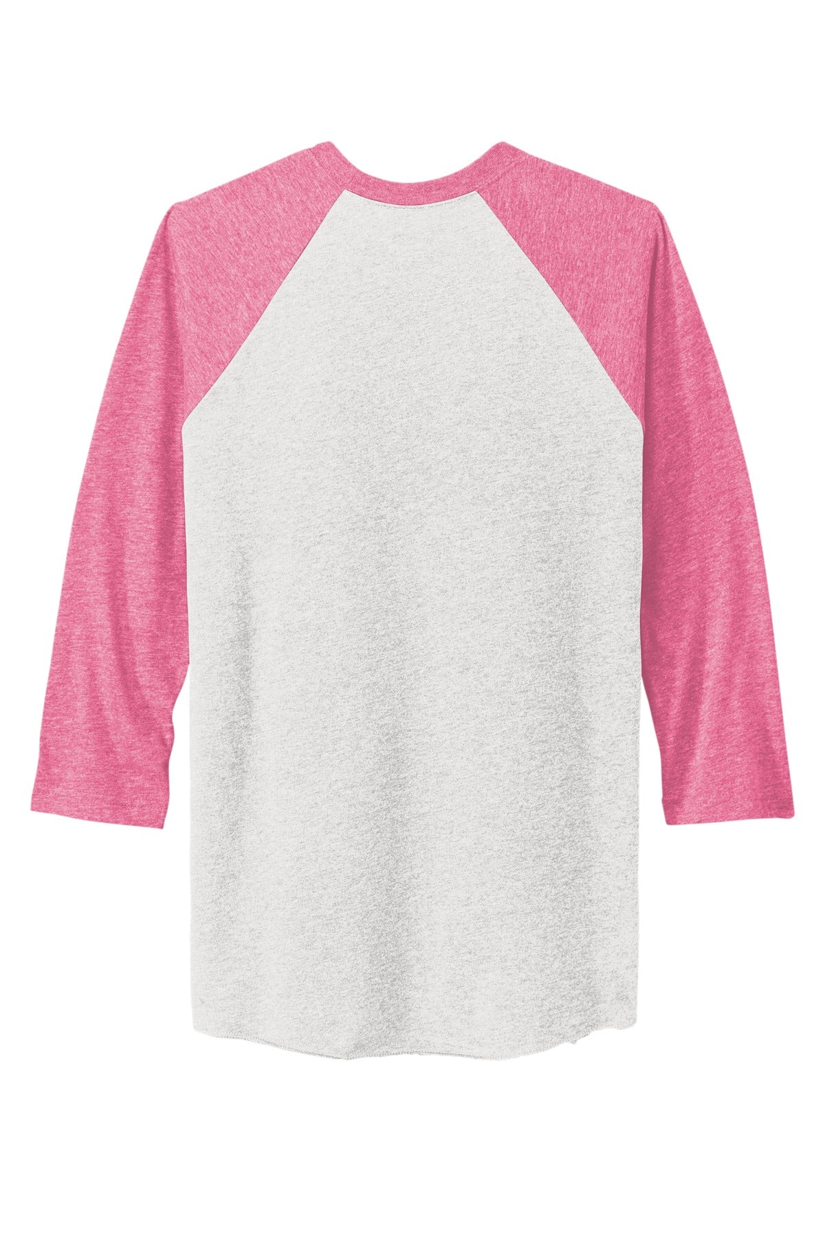 Next Level Apparel   Adult Tri-Blend 3/4-Sleeve Raglan Tee - VTG Pink/ Hthr White