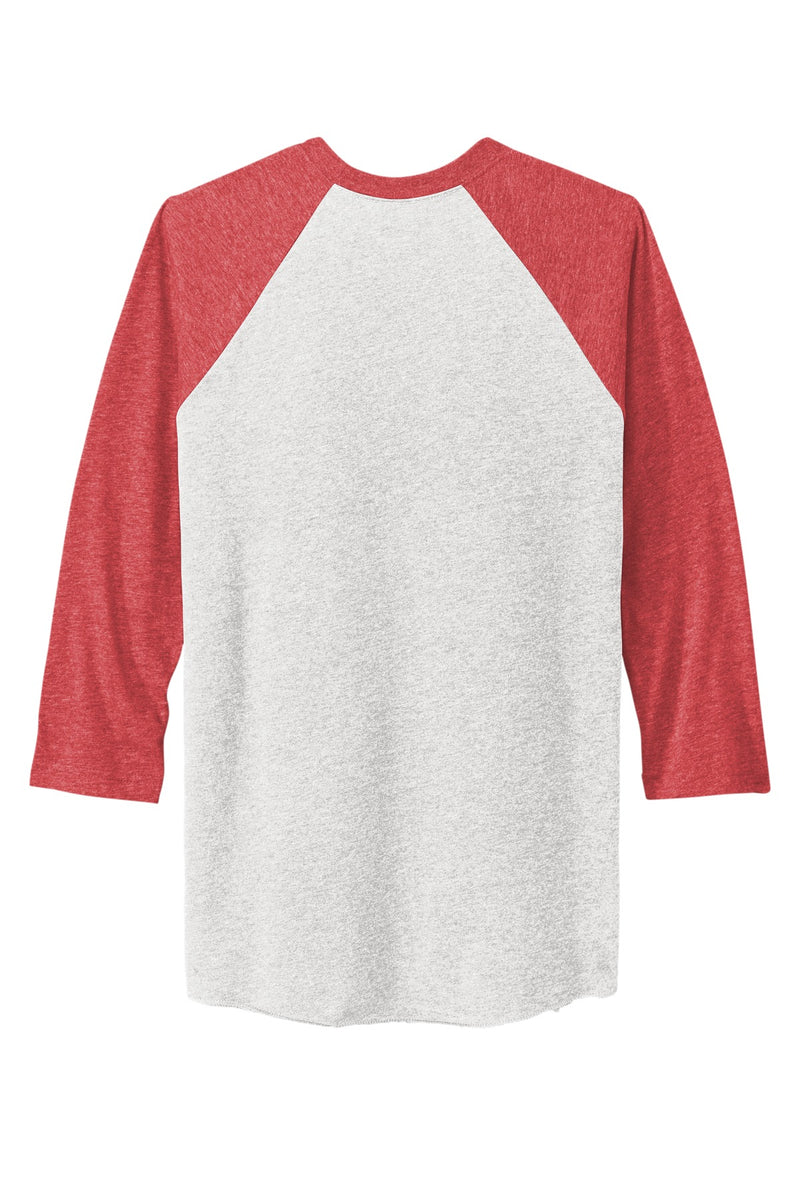 Next Level Apparel   Adult Tri-Blend 3/4-Sleeve Raglan Tee - VTG Red/ Hthr White