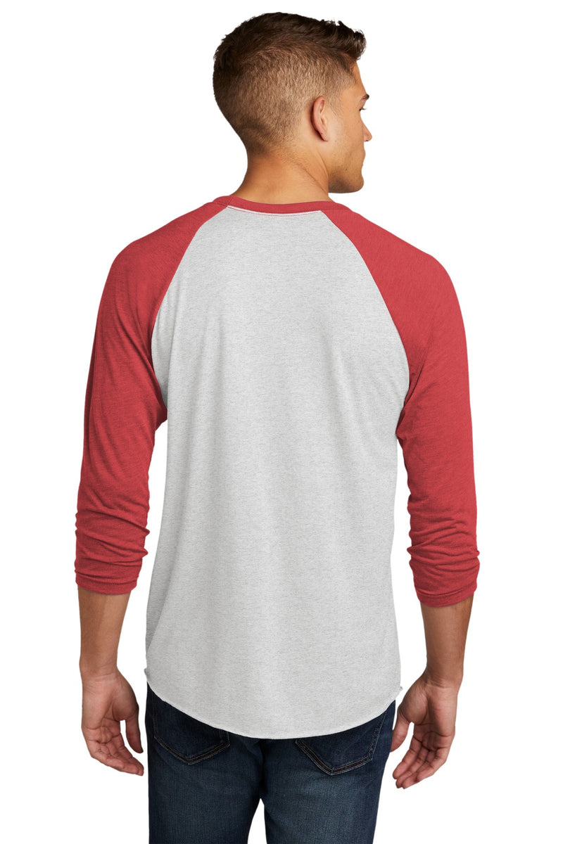 Next Level Apparel   Adult Tri-Blend 3/4-Sleeve Raglan Tee - VTG Red/ Hthr White