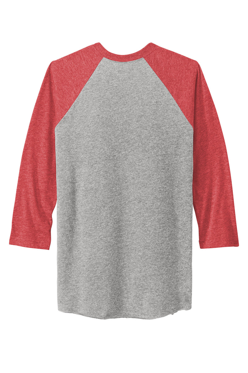 Next Level Apparel   Adult Tri-Blend 3/4-Sleeve Raglan Tee - VTG Red/ Prem Hthr