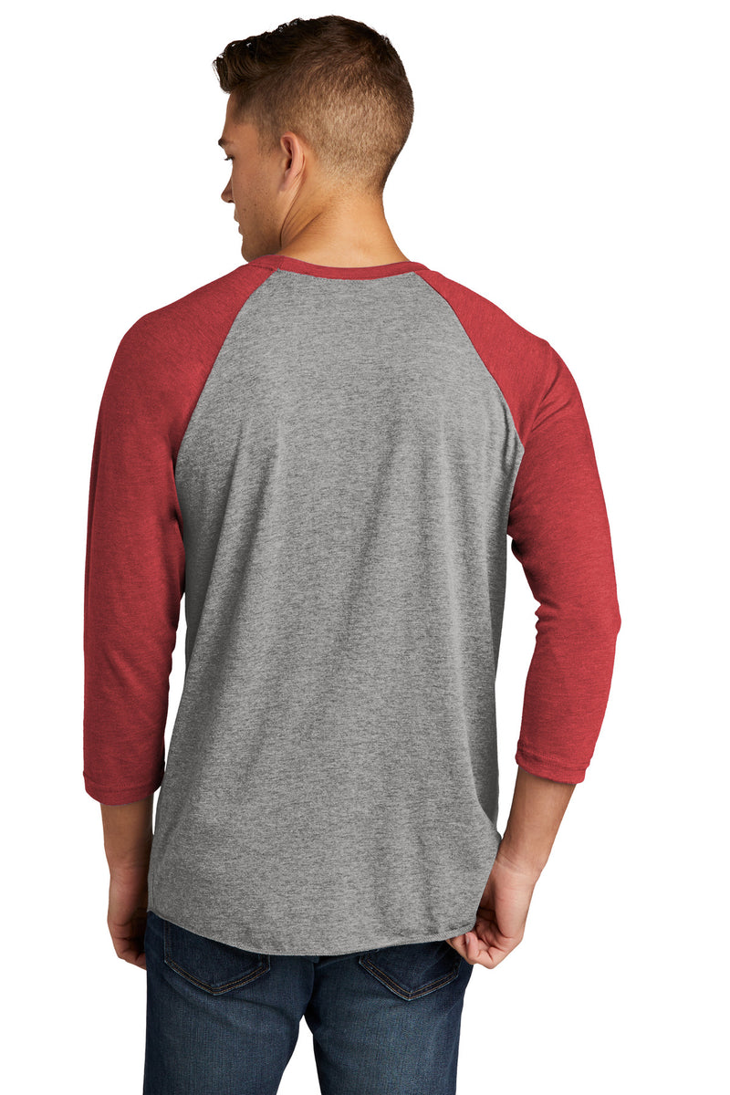 Next Level Apparel   Adult Tri-Blend 3/4-Sleeve Raglan Tee - VTG Red/ Prem Hthr