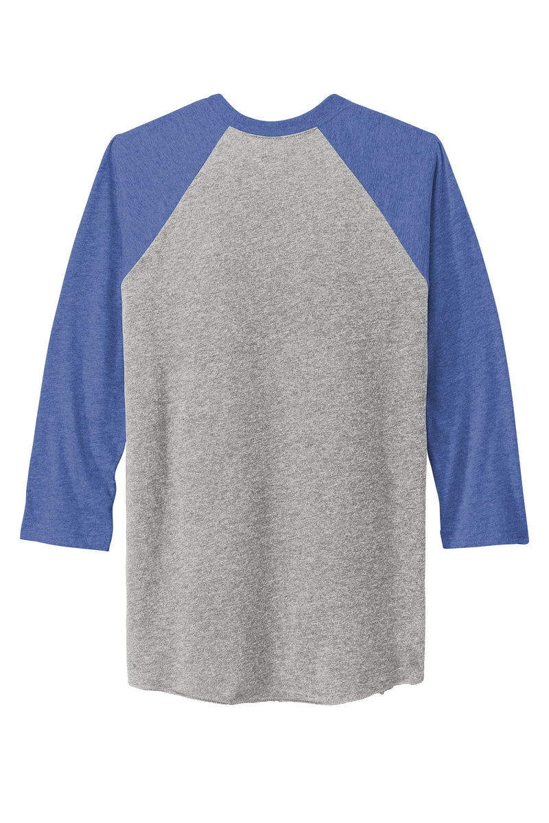 Next Level Apparel   Adult Tri-Blend 3/4-Sleeve Raglan Tee - VTG Royal/ Prem Hthr