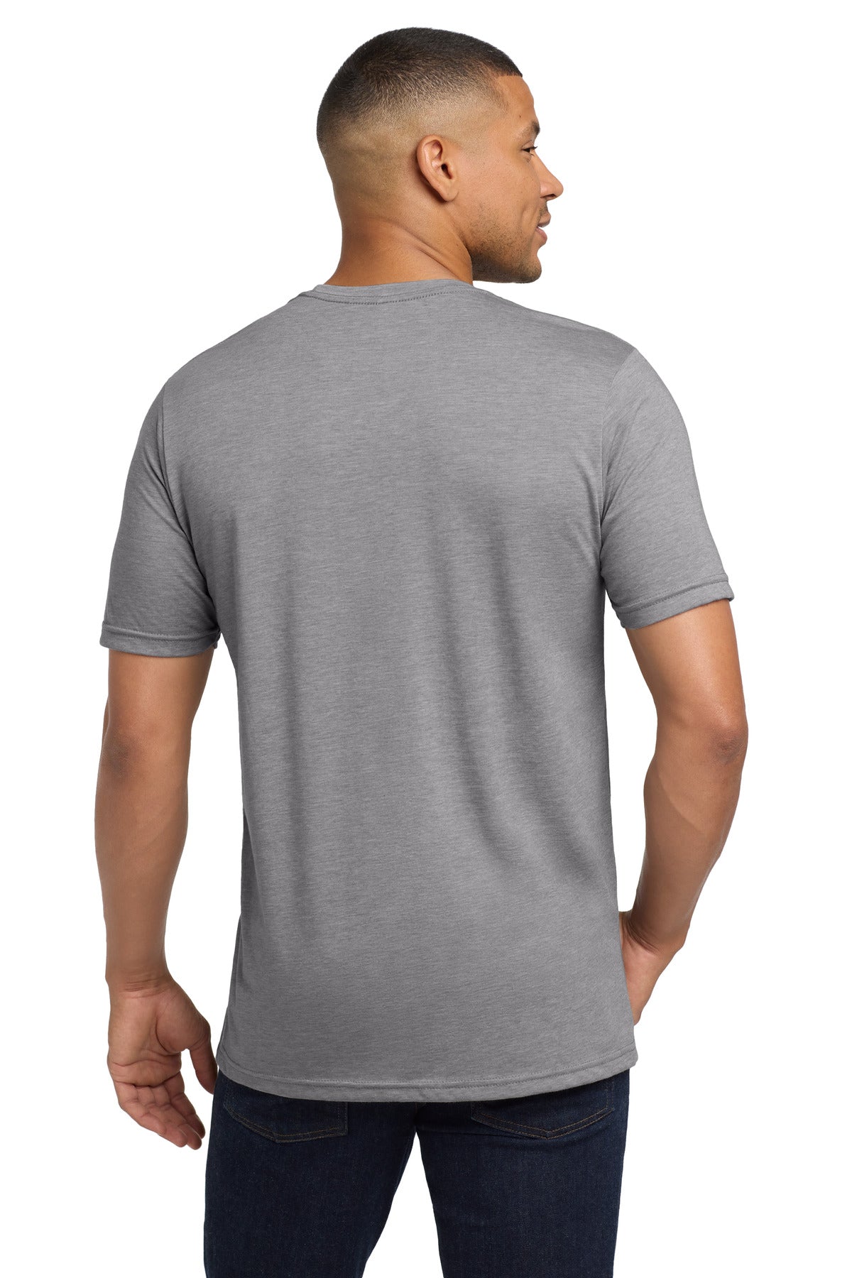 Next Level Apparel  Adult Poly/Cotton Tee - Heather Gray