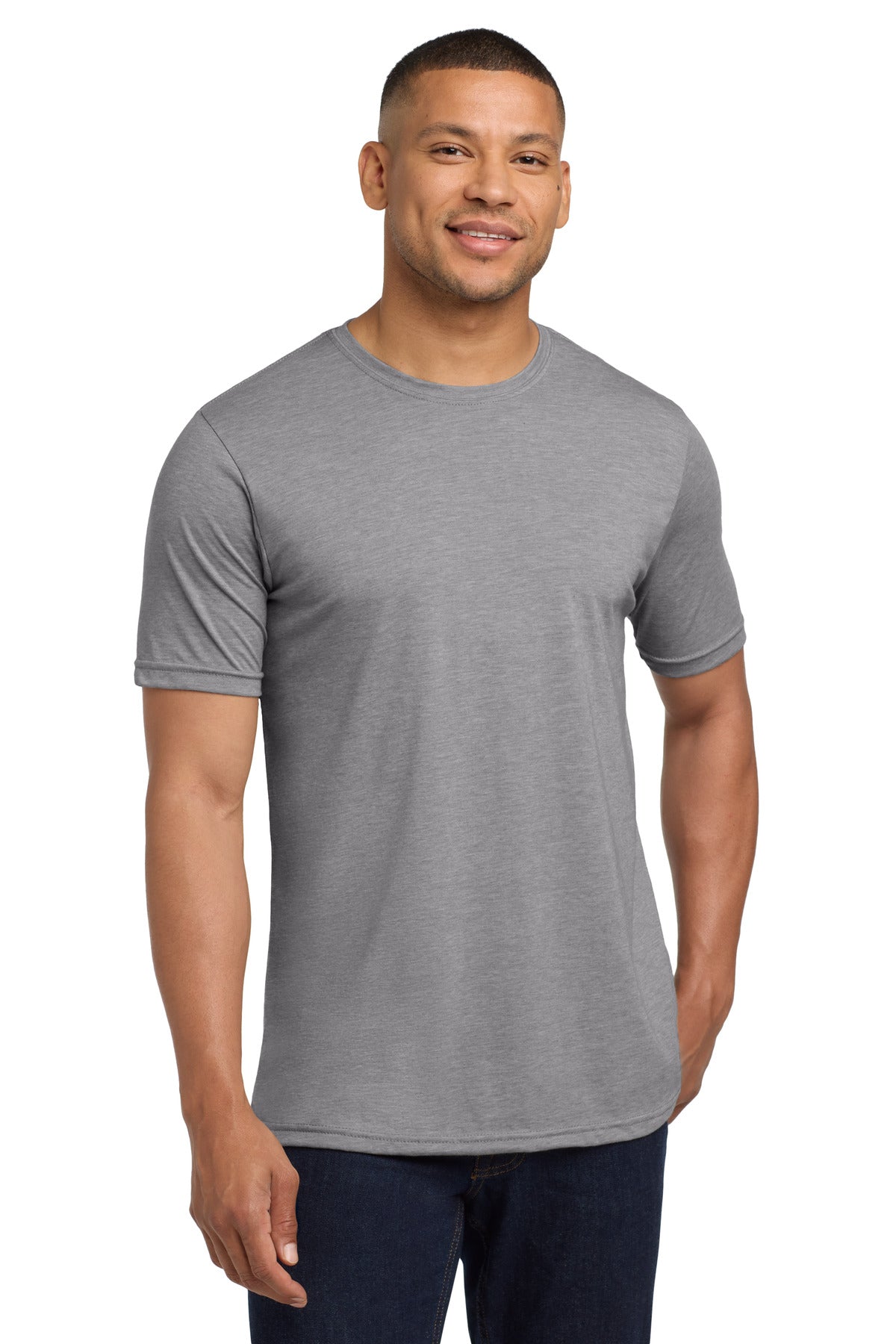 Next Level Apparel  Adult Poly/Cotton Tee - Heather Gray
