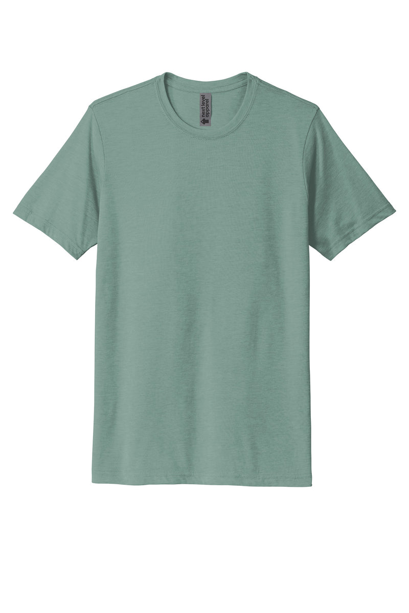 Next Level Apparel  Adult Poly/Cotton Tee - Stonewash Green