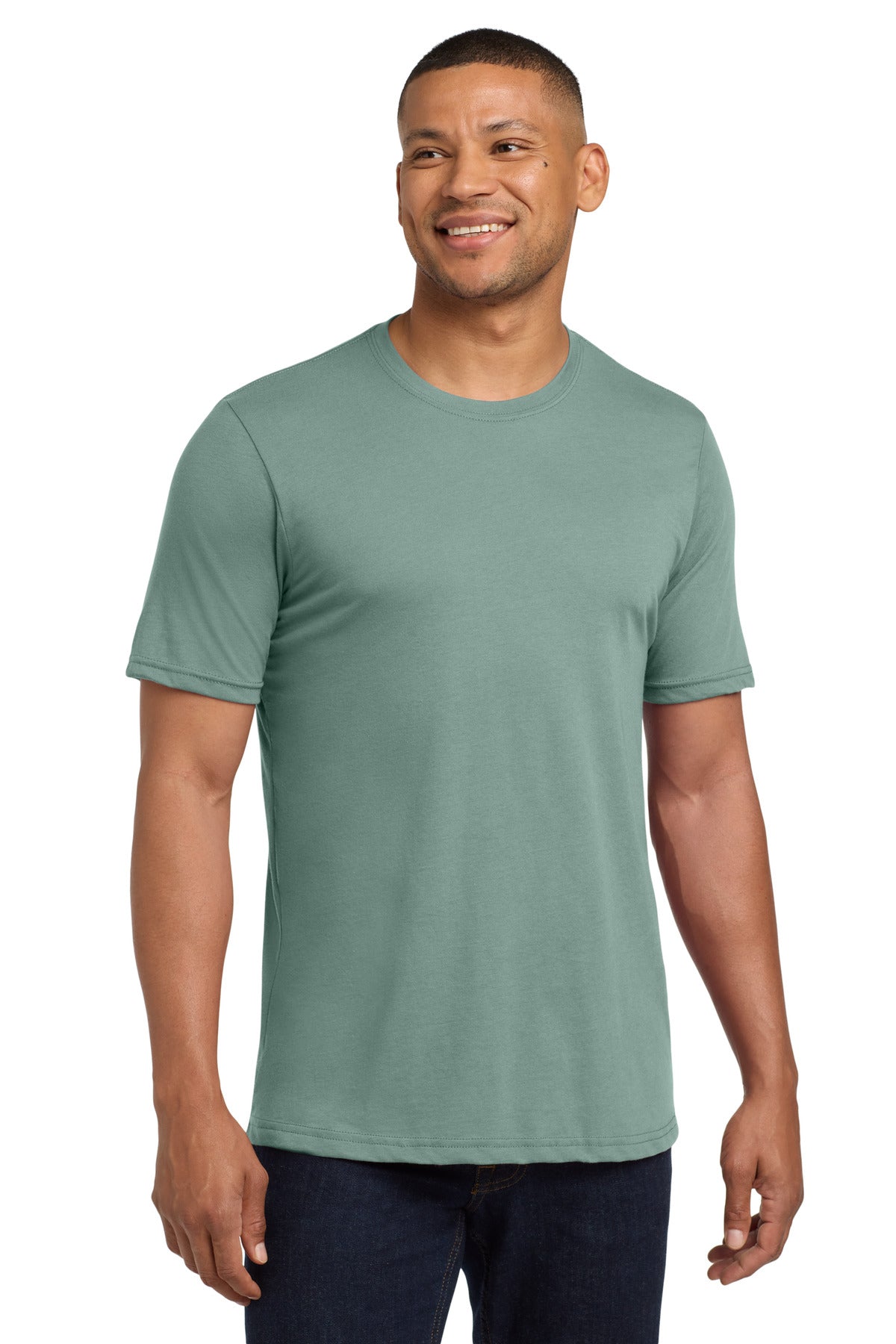 Next Level Apparel  Adult Poly/Cotton Tee - Stonewash Green