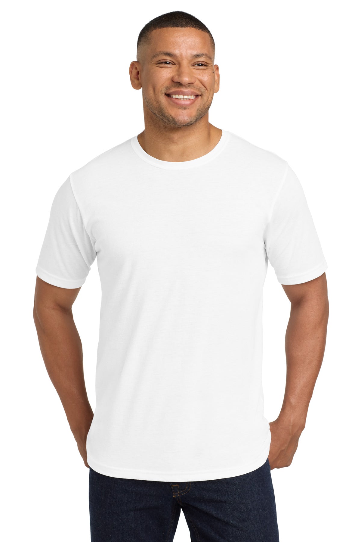 Next Level Apparel  Adult Poly/Cotton Tee - White