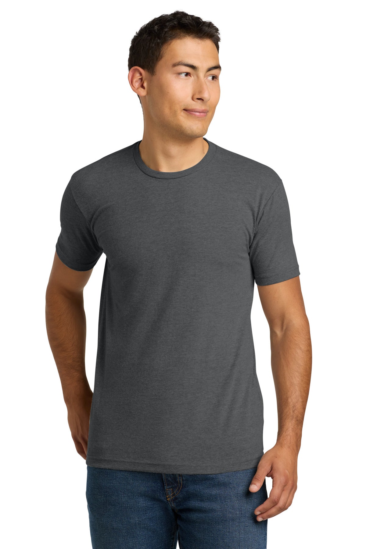 Next Level Apparel Adult CVC Tee - Heather Heavy Metal