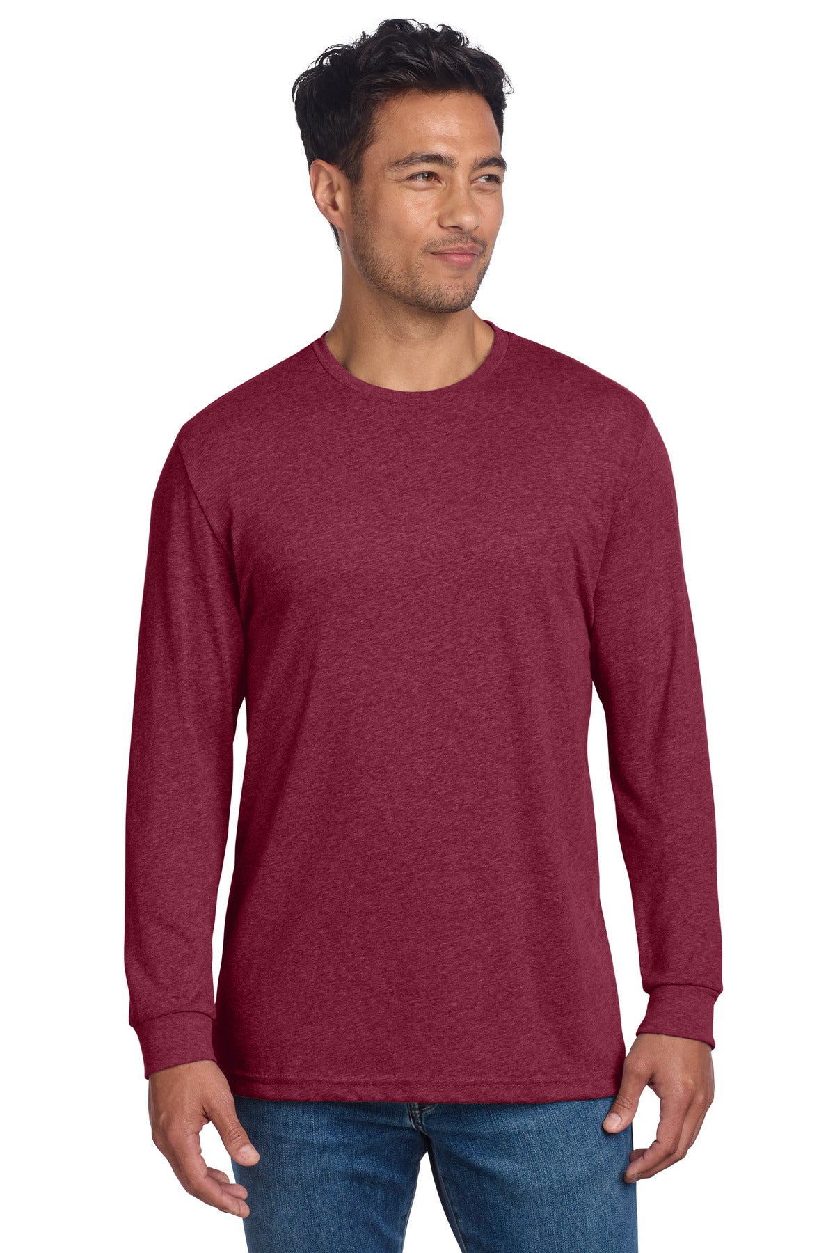 Next Level Apparel Adult CVC Long Sleeve Tee - Cardinal